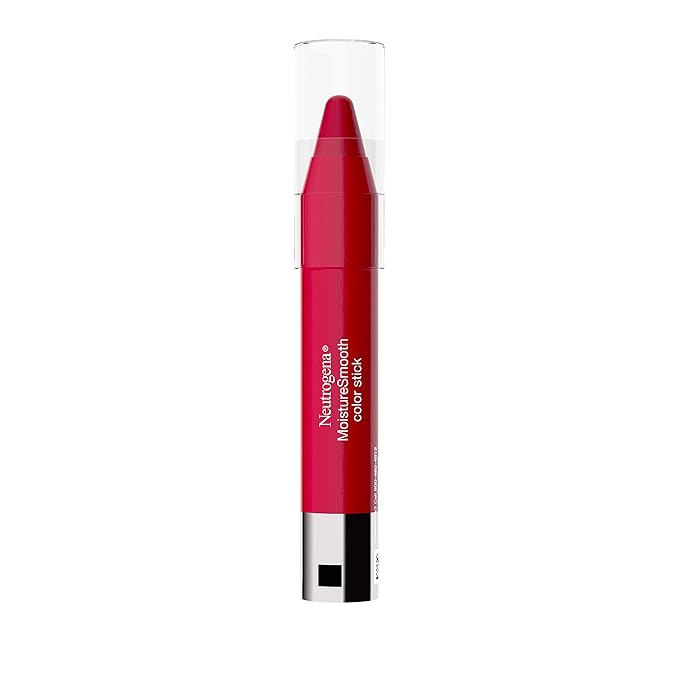 Neutrogena MoistureSmooth Color Stick for Lips, Moisturizing and Conditioning Lipstick with a Balm-Like Formula, Nourishing Shea Butter and Fruit Extracts, 150 Cherry Pink, .011 oz