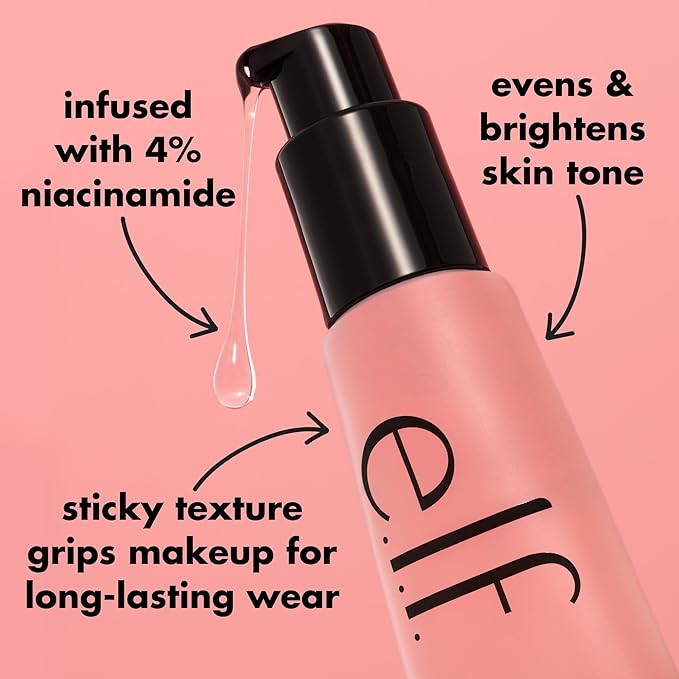 e.l.f. Power Grip Primer + 4% Niacinamide, Gel-Based Fl Oz