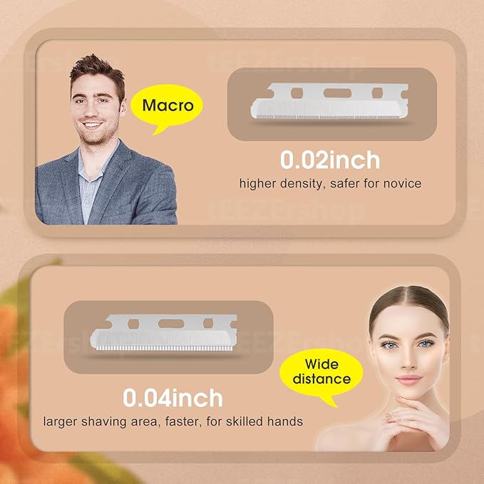 Dermaplane Razor for Women Face with 20PCS Blades,Professional Facial Razors for Peach Fuzz and Eyebrow Hair Removal,Stainless Steel Multipurpose Face Shavers with Gift Box