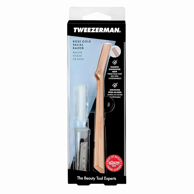Tweezerman Rose Gold Facial Razor