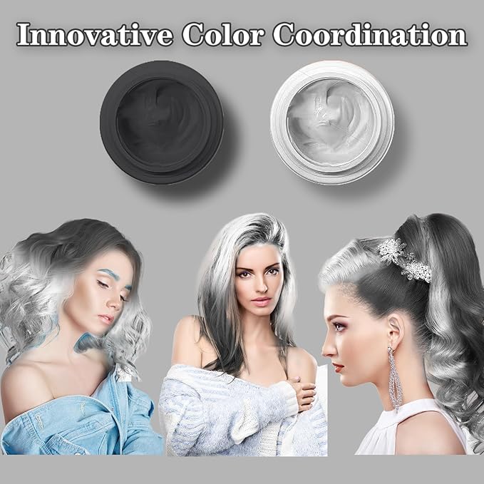 Black Hair Color Wax, Temporary
