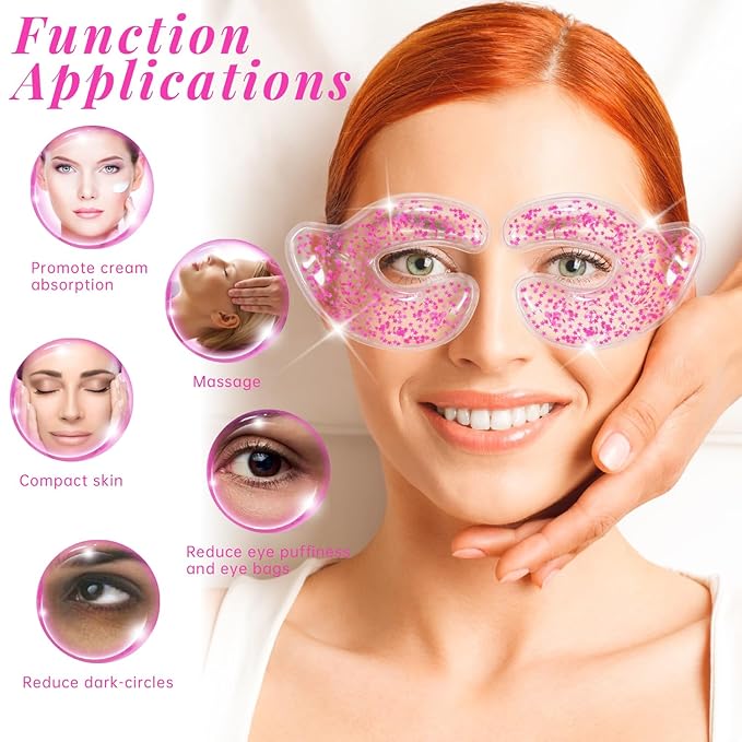 Reusable eye patches, gel eye