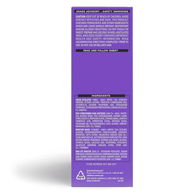 SoftSheen-Carson Dark and Lovely Fade Resist Rich Conditioning Hair Color, Permanent Hair Color, Up To 100 percent Gray Coverage, Brilliant Shine with Argan Oil and Vitamin E, Luminous Blonde, 2 Count