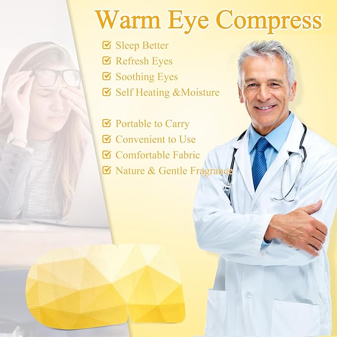 Steam eye mask, heated eye