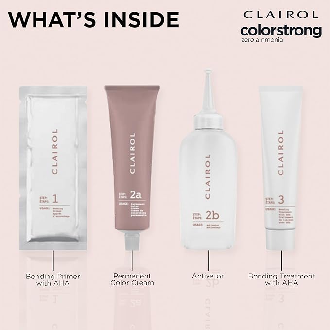 Clairol ColorStrong Permanent Zero Ammonia Hair Dye, 4.63 Sunset Mauve - Fiji Sunset Hair Color, Pack of 1