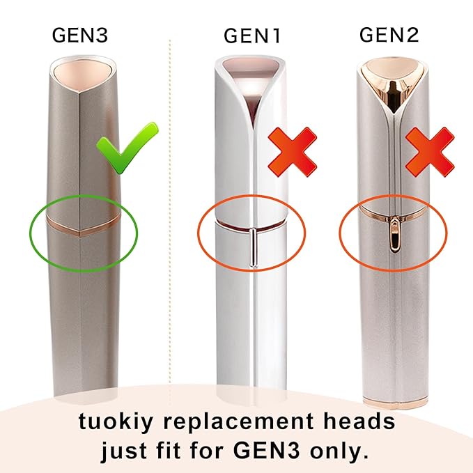 Generation 3 Replacement Heads for Flawless Finishing Touch, Double Halo Replacement Blades for Women 3 pack