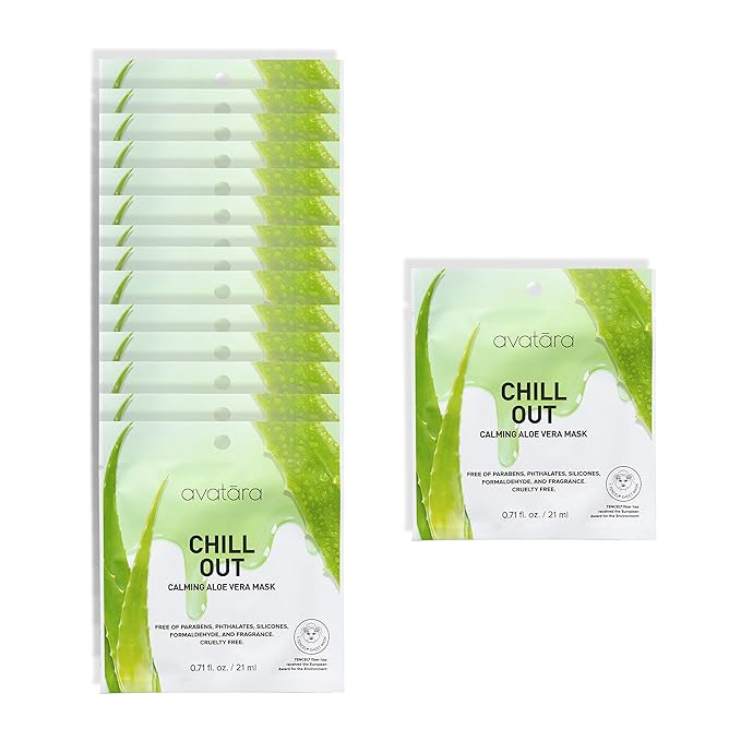 Avatara Chill Out Face Masks, 15 Hydrating
