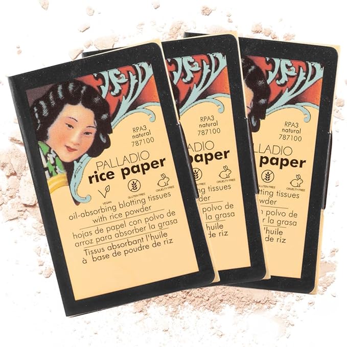 Palladio Rice Paper Facial Tissues for Oily Skin,