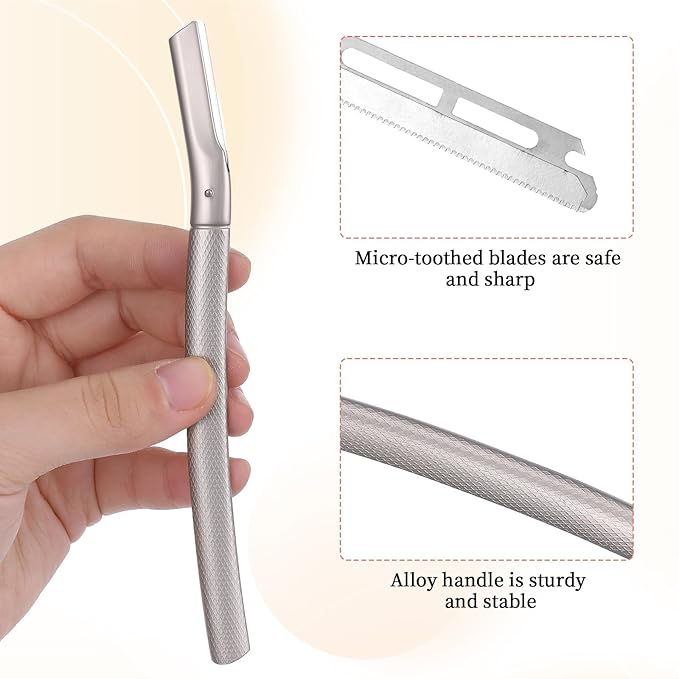 Razor for Women Face with 20PCS Blades, Razor for Face Professional, Facial Razors for Women&men Face with Blade Refills, Facial Razor, Stainless Steel Multipurpose Face Shavers