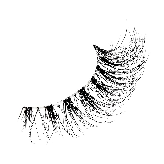 KISS The New Natural, False Eyelashes, 'Nude Blazer', 12 mm, Includes 4 Pairs Of Lashes, Contact Lens Friendly, Easy to Apply, Reusable Strip Lashes