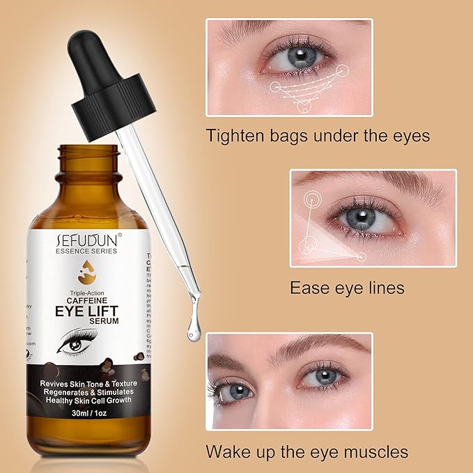Caffeine eye serum, eye serum