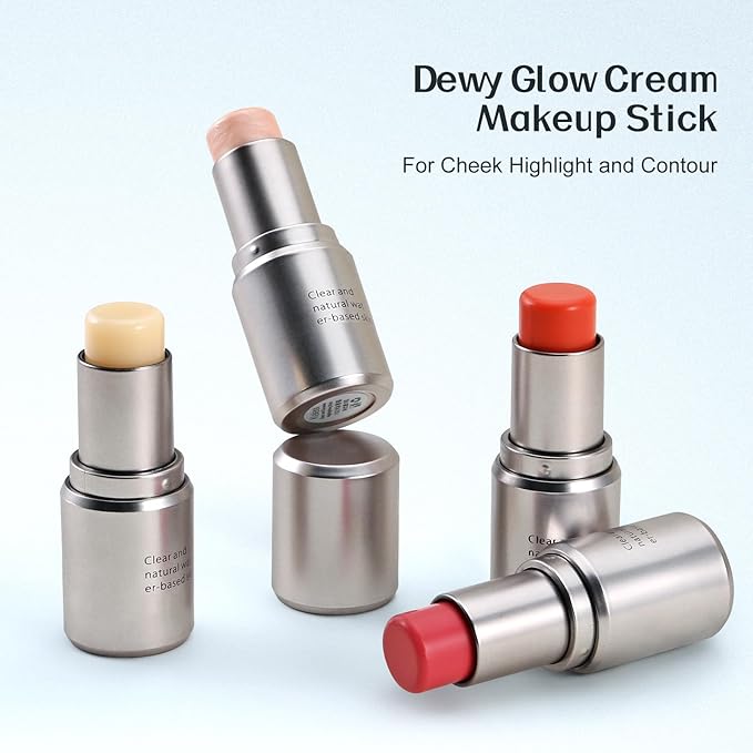 Boobeen Highlighter Makeup Stick, Cream Highlighter & Blush Dewy Finish