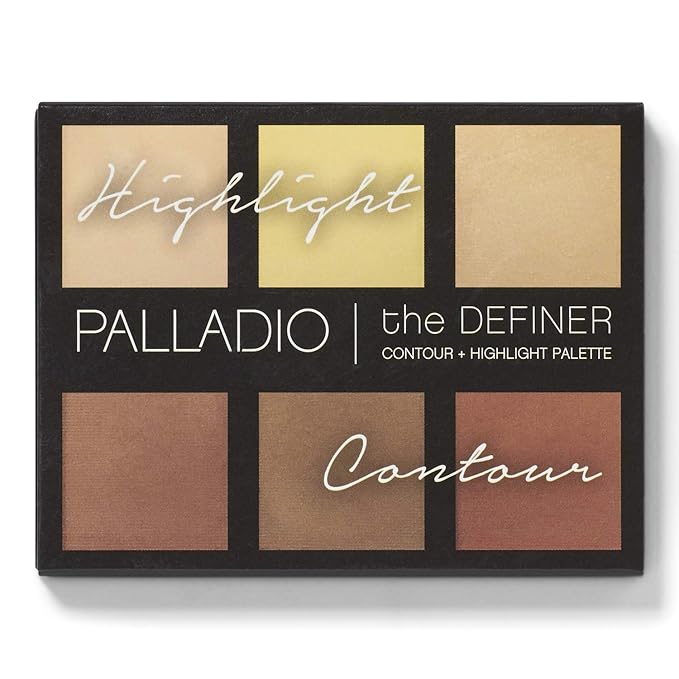 Palladio Definer Contour and Highlight Palette, Perfect for with Mirror