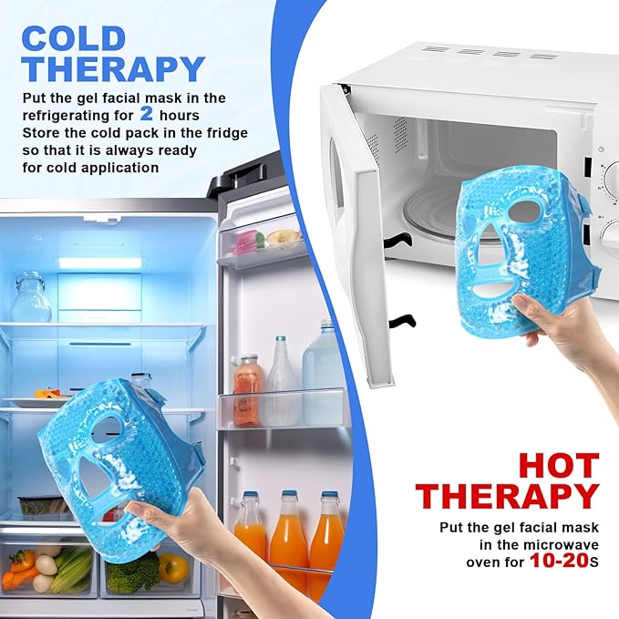 Ice pack cold face, eye