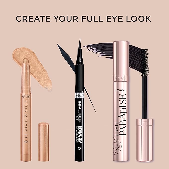 L'Oreal Paris Makeup Le Shadow Stick Eyeshadow, Blendable, Smudge-Resistant, Cream Eyeshadow, Ice Sparkle, 0.05 Oz