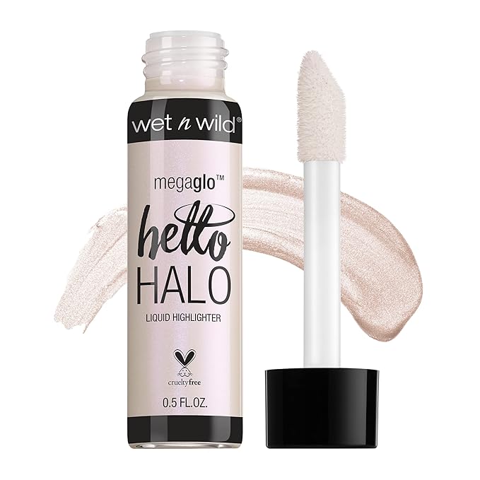 wet n wild MegaGlo Hello Halo Liquid Highlighter Glow Halographic