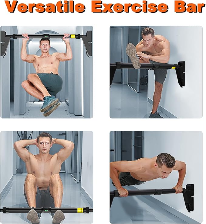 FICTOR Door Pull up Bar for Doorway 30''-37'' Door