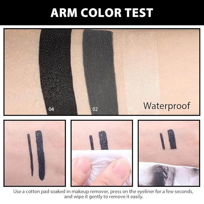 Kaely 2Pcs Black Gray Gel Eyeliner Pencil,Natural Cream Eye Liner Waterproof Smudge Proof,Cat Eye Black Smokey Eyeshadow Palette Stick Crayon,Goth Halloween Makeup,delineador de ojos contra el agua