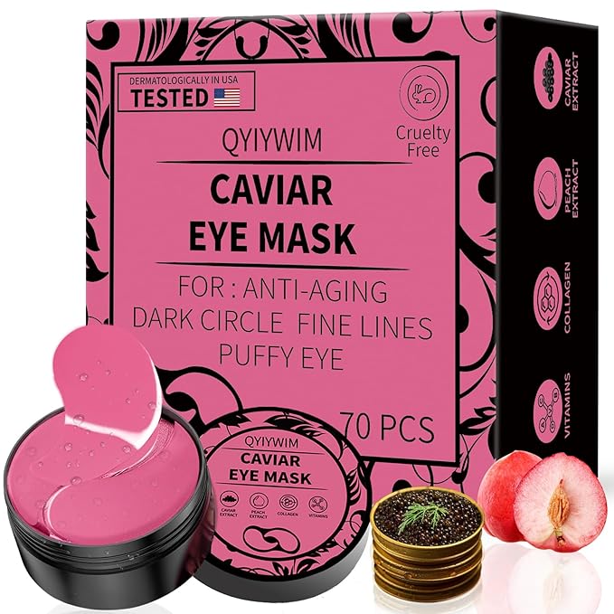 Under eye patches 70pcs, peach