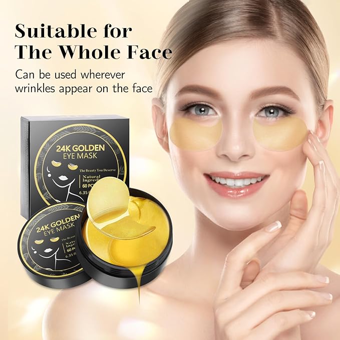 60 pack 24k gold under-eye