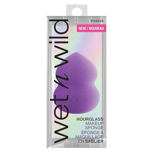 wet n wild Makeup Sponge - Low Product Absorption for Streak-Free Application, Effortless Blending Beauty for a Smooth Professional Looking Finish, Cruelty-Free & Vegan-Hourglass