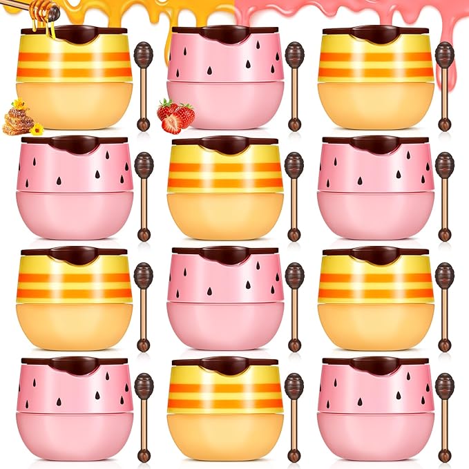 12 Pcs Bee Lip Balm Honey
