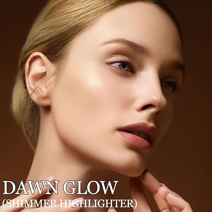 Erinde Face Highlighter Palette, Pearl Glossy Face Illuminator