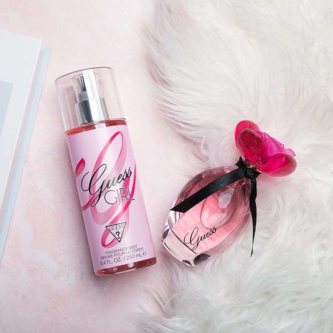 Guess Girl Eau de Toilette 3 Piece Gift Set - Perfume Spray 3.4 Fl. Oz., Travel Spray 0.5 Fl. Oz., & Body Lotion 6.7 Fl. Oz.