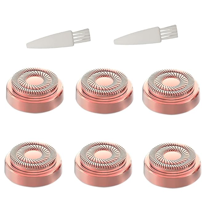 for Finishing Touch Replacement Heads Flawless Facial Hair Remover Gen 2,Double Halo Painless and Smooth (6PCS, GEN 2)