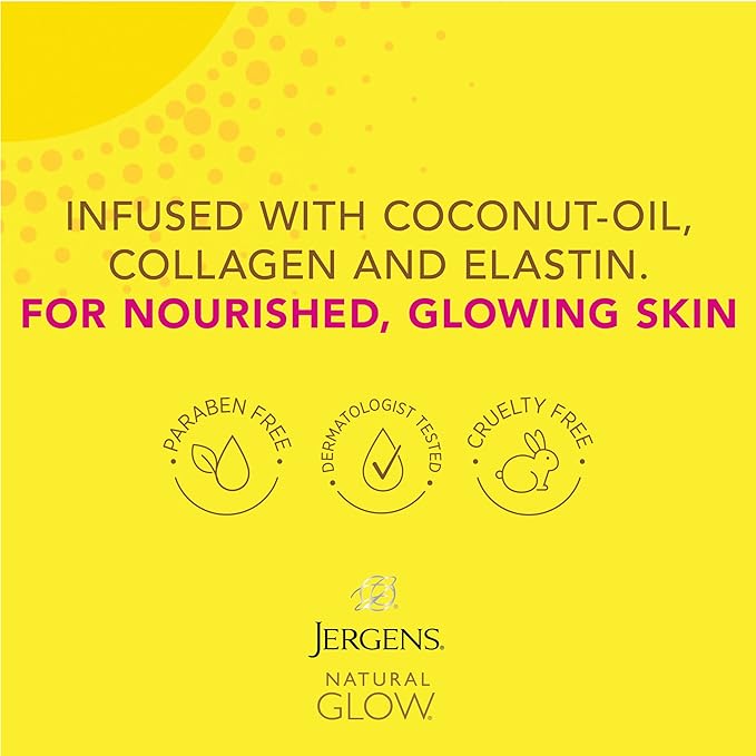 Jergens Natural Glow + Firming Daily Moisturizer Medium to Tan Skin Tones 7.5oz