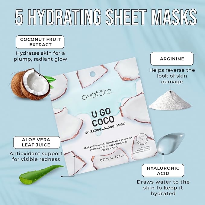 Avatara U Go Coco Facial Mask, Hydrating