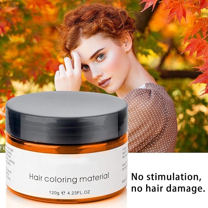Orange Temporary Hair Color,Natural Hair