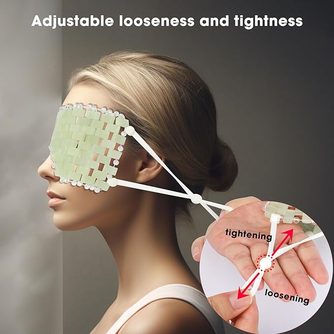 Jade eye mask - with
