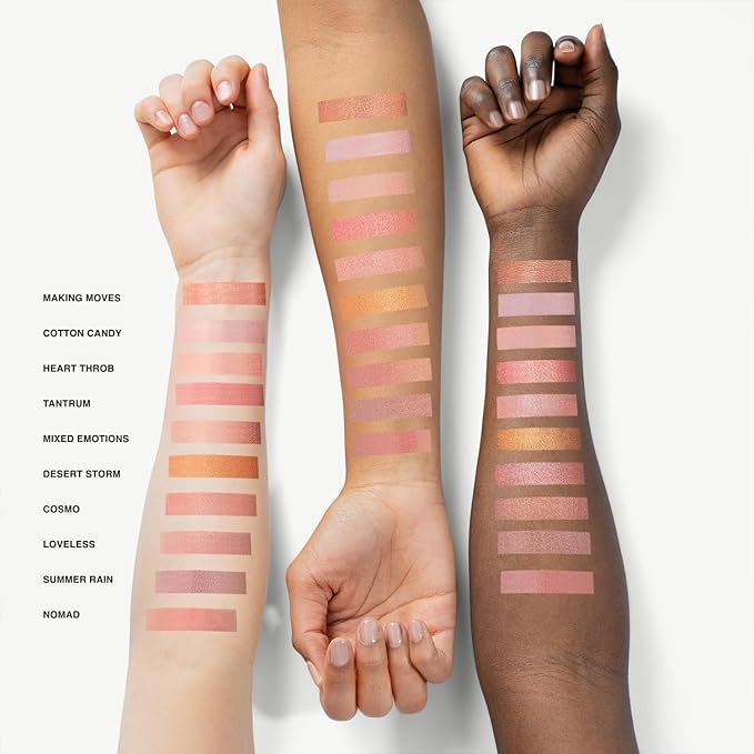 Phase Zero Makeup Powder Blush for cheeks | "Summer Rain" | 4g / 0.141oz | Cruelty-Free, Vegan, Clean Beauty | Buildable & Blendable for Natural, Healthy Glow | Coral, Peach & Golden Hues