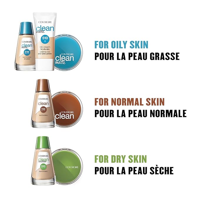 COVERGIRL Clean Matte Liquid Foundation Tawny, (packaging may may vary) 1 oz