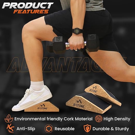 Heel Elevated Squat Wedge 2-Pcs Non-Slip