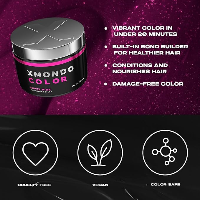 XMONDO Hair Color Super Pink