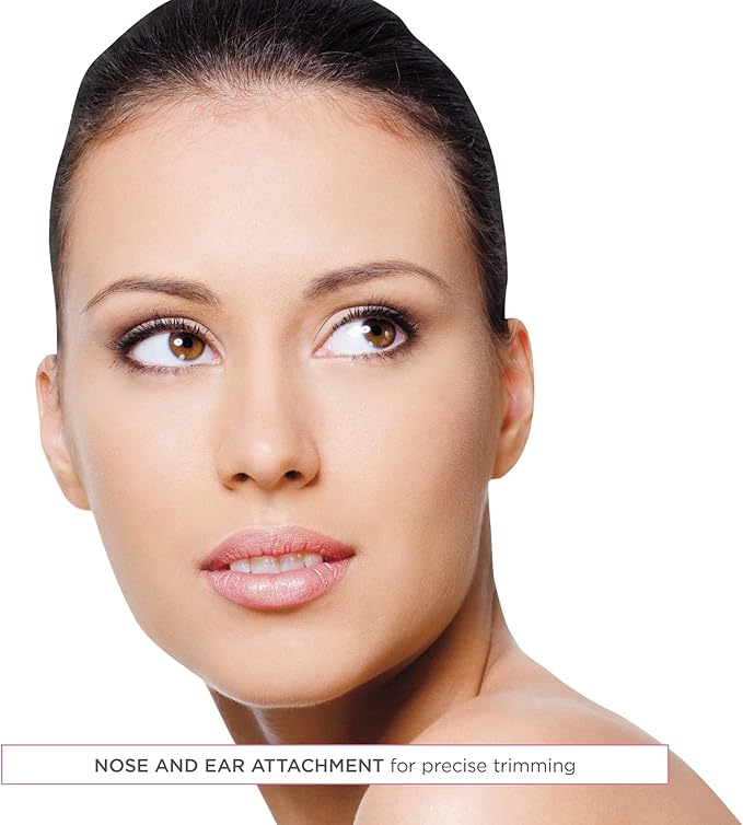 Conair All-in-1 Facial Hair Trimmer for Women, Perfect for Face, Ear/Nose and Eyebrows, Battery-Powered