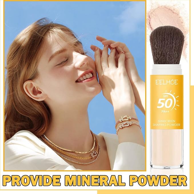 Mineral Sunscreen Setting Powder, Mineral Brush Setting Face