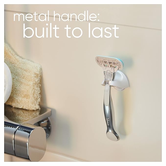 Gillette Venus Extra Smooth Charcoal Women's Razor Handle + 4 Blade Refills