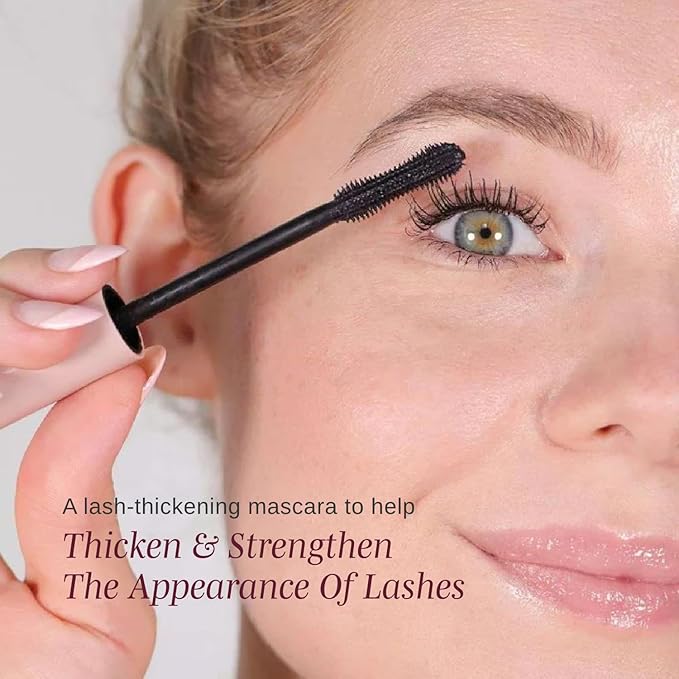 Wander Beauty Upgraded Lashes Thickening Mascara - Lengthening & Thickening Mascara Treatment For Fuller Lashes- Black Mascara With Provitamin B5 & Castor Oil Conditions & Promotes Growth - 0.31 fl oz