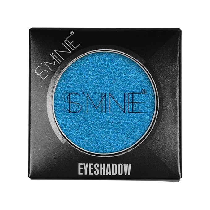 IS'MINE Single Blue Shimmer Eyeshadow Powder Palette High Pigment, Longwear, Intense Color Best Blue Eyeshadow