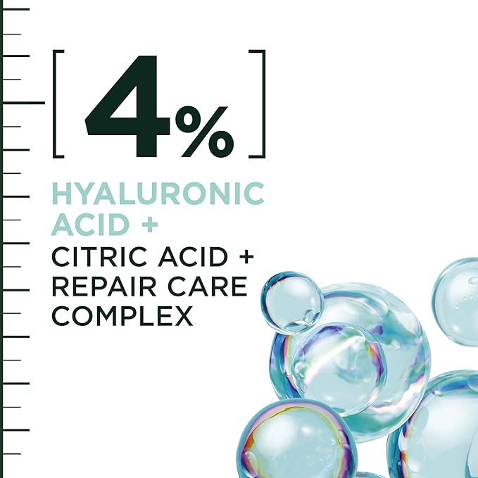 Garnier Fructis Hair Filler Moisture Repair Serum Treatment, Moisturizing Hair Serum for Curls and Waves with Hyaluronic Acid, 3.75 Fl Oz, 1 Count