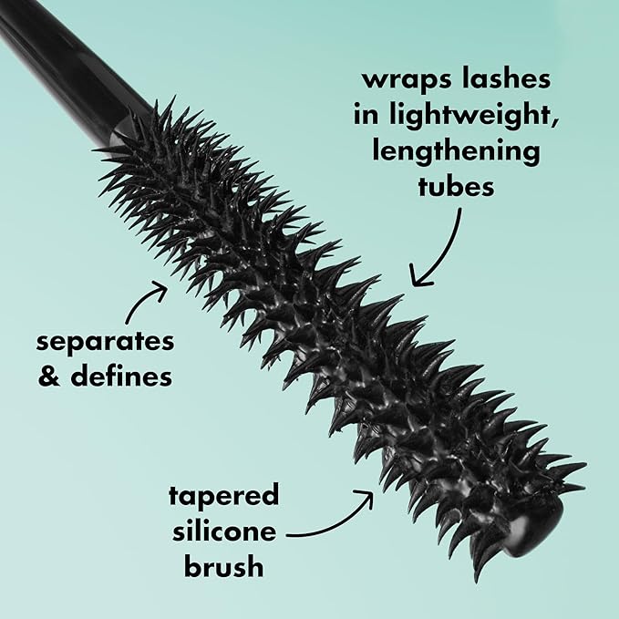 e.l.f. Lash XTNDR Mascara, Made With Tubing Technology For The Look Of Lash Extensions, Clump & Flake Free, Vegan & Cruelty-Free, Pitch Black