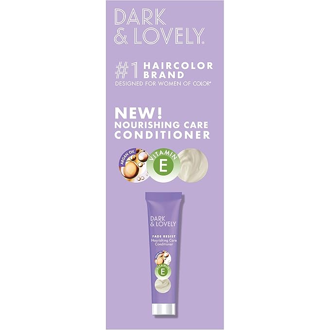 SoftSheen-Carson Dark and Lovely Fade Resist Rich Conditioning Hair Color, Permanent Hair Color, Up To 100 percent Gray Coverage, Brilliant Shine with Argan Oil and Vitamin E, Honey Blonde, 2 Count