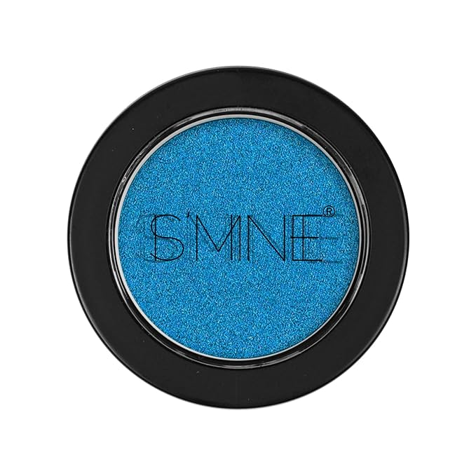 IS'MINE Single Blue Shimmer Eyeshadow Powder Palette High Pigment, Longwear, Intense Color Best Blue Eyeshadow