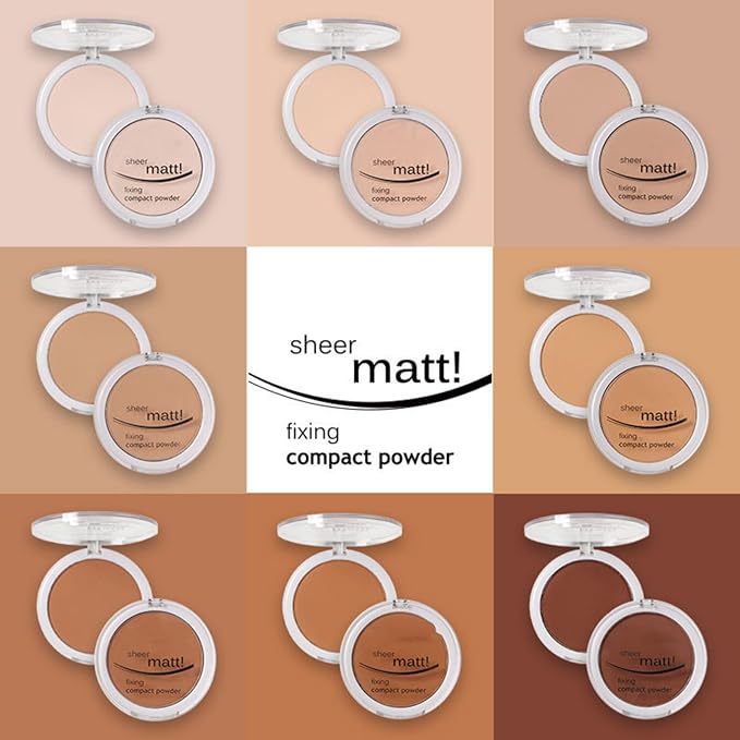 MAEPEOR Pressed Powder 8 Colors Oil Control Matte (06 Tan)