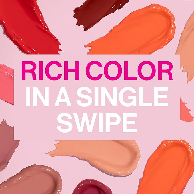 wet n wild Mega Last High-Shine Lipstick Lip Color, Infused with Seed Oils For a Nourishing High-Shine, Buildable & Blendable Creamy Color, Cruelty-Free & Vegan - Sangria Time