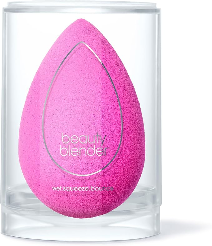 Beautyblender® | Original Pink Beauty Blender Makeup Sponge, Super-Soft Foam Easily Blends Foundations, Powders & Creams, Made in USA, Reusable, Washable, Streak Free Application, Vegan, Cruelty Free