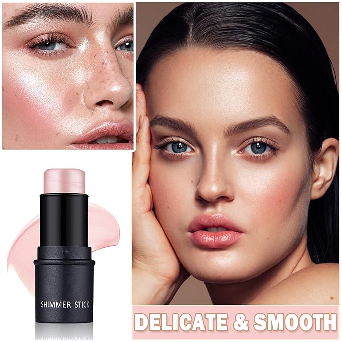 CAHIUYOA Cream Contour Stick,Highlighter Bronzer Stick Makeup Waterproof - 01